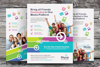 strike a beautiful handouts and postcard in 6 hours