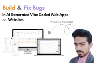 build and fix bugs in vibe coded web app or website