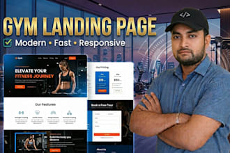 build a modern responsive gym landing page
