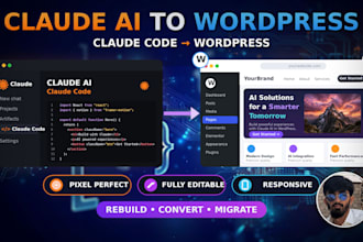 convert claude ai website to wordpress and rebuild claude code to wordpress