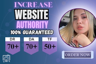 create SEO backlinks to improve da DR and traffic