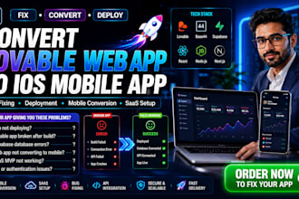 convert lovable web app to ios mobile app base44 fix lovable supabase saas mvp