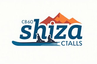 make modern ski snowboard logo with express delivery