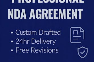 draft a prfessional legal nda agreement for your business