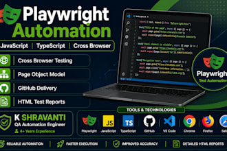do playwright automation testing for your web application