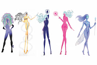 create custom fashion croquis and silhouettes