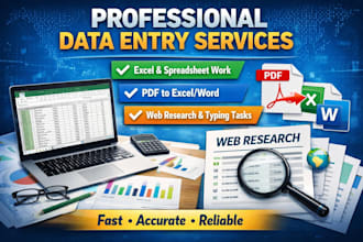 deliver professional data entry and data management