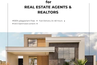 write SEO blog posts for real estate agents and realtors