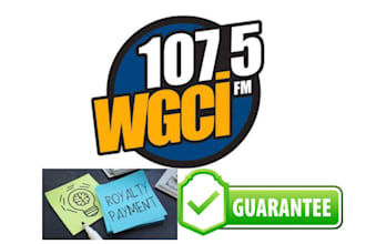 play your song on wgci fm radio everyday for 30 days with royalties