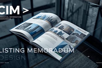 design real estate listing memorandum property investment proposal booklet cim