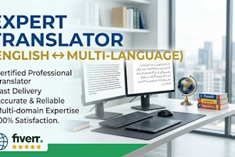 professionally translate english to multiple languages