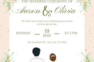 design custom invitation and business cards