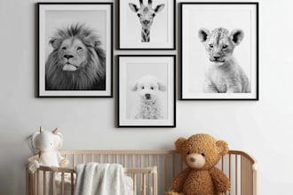 create adorable and unique nursery wall design