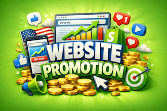 increase organic website traffic on social media, website promotion, shopify ads