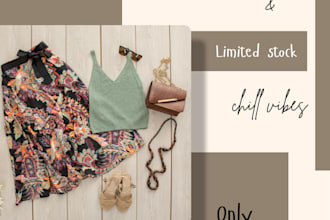 design eye catching sale poster for shop, boutique in 2 hours