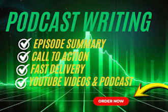 create professional podcast show notes, timestamps SEO summaries