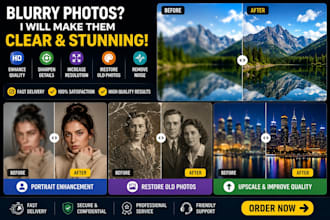 fix blurry photos and enhance image quality professionally