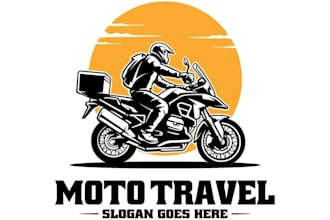 design a custom motorcycle , biker badge, racing and moto club logo
