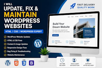 update maintain and fix wordpress website