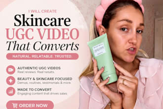 create ugc videos and female spokesperson product review videos for brand