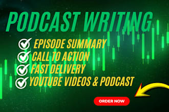 write SEO podcast show notes