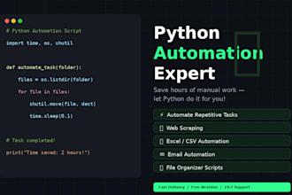 create python automation script for your business