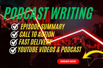 write engaging podcast show notes and youtube descriptions
