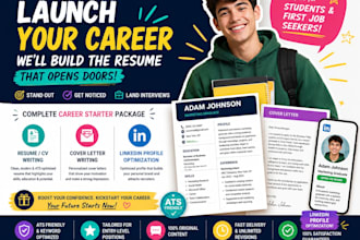 write an ats resume and linkedin profile for students