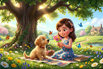 illustrate children story book illustration kid illustration children story