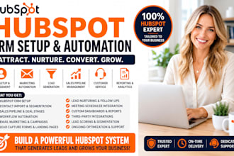 hubspot CRM setup hubspot website automation hubspot b2b lead generation