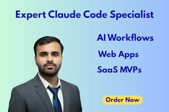 be claude code specialist ,build workflows, fix ai web app with claude