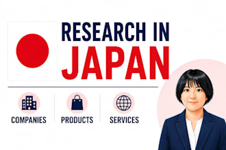 do japanese market research and business support