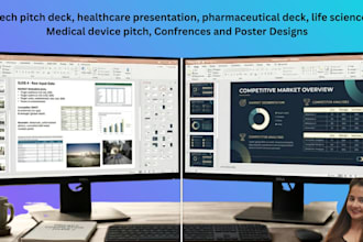 design a premium medical conference presentation, pitch deck