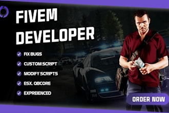 develop, fix and optimize your fivem esx or qbcore server