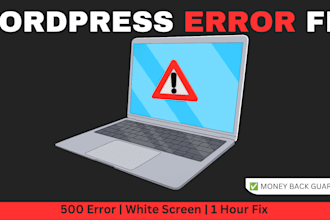 fix wordpress errors, bugs, white screen, 500 error in 1 hour