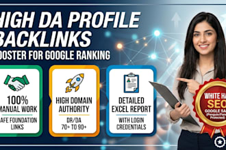 create high da profile backlinks for SEO link building