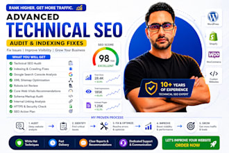 perform an advanced technical SEO audit and fix indexing