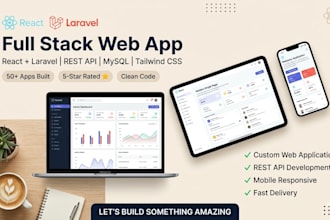 build a full stack web app using react and laravel rest API