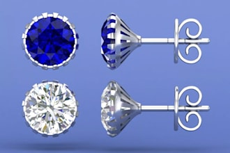 design professional 3d jewelry,  3d rings, 3d necklaces, bracelets and pendants