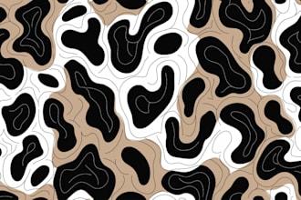 design a seamless repeating pattern design of animal print