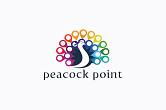 design a unique peacock, luxury bird logo, and modern brand identity