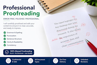 proofread and edit your document, article, or website