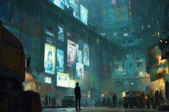 make cyberpunk character art