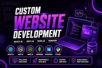 develop a responsive mern stack website or web application