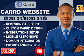 carrd website design carrd landing page carrd redesign carrd design carrd expert