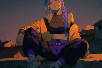 draw anime arts and oc illustrations