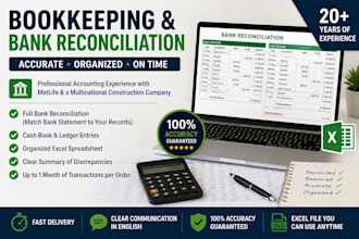 do bookkeeping, bank reconciliation and financial statements