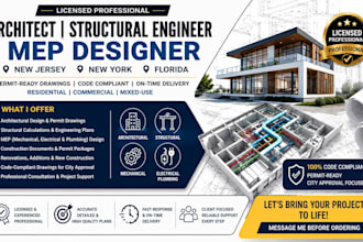 licensed architect structural engineer mep design in new jersey new york florida