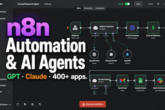 build n8n automation and ai agent workflows for your business
