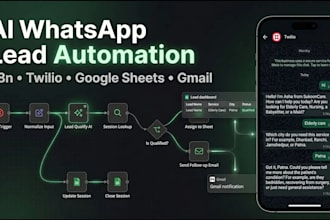 build ai whatsapp chatbot for lead capture and qualification